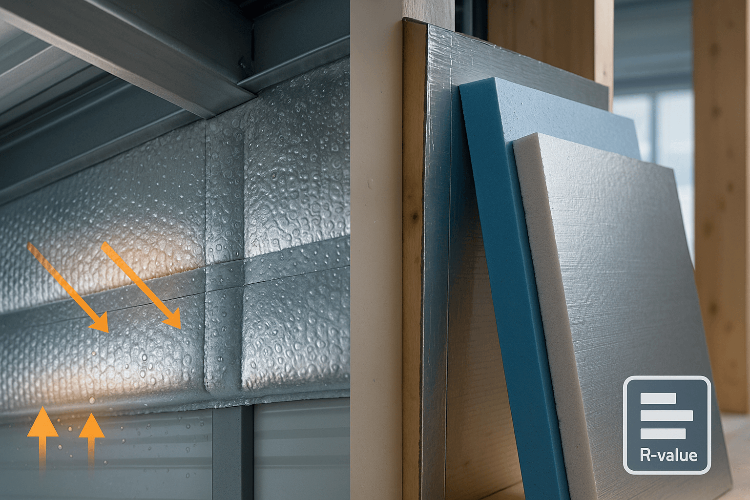 IES Reflective Foil Foam Core Insulation – Double Sided Barrier, 16" X 10' Roll, R8 Value