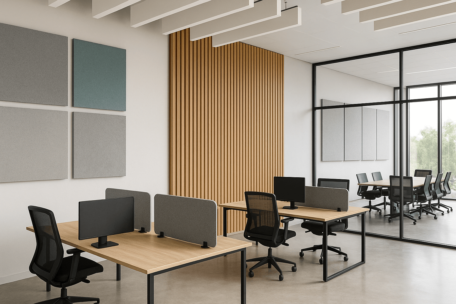 acoustical sound absorber panels