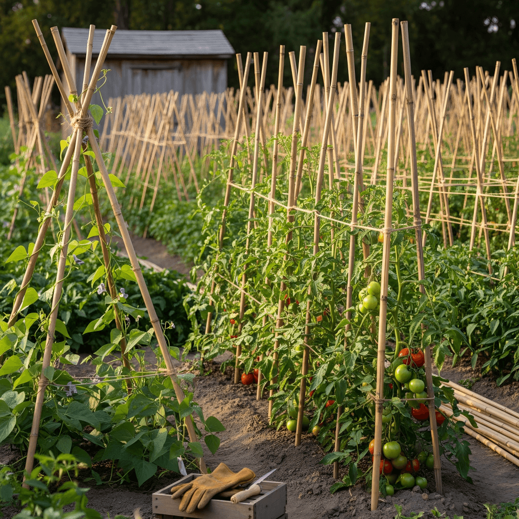 bamboo stakes for gardening