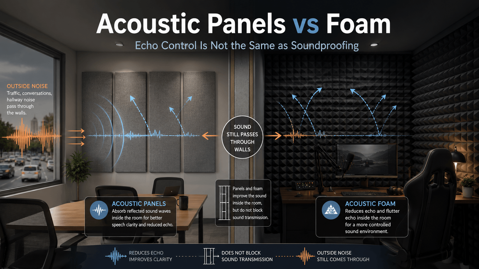 acoustic panels vs