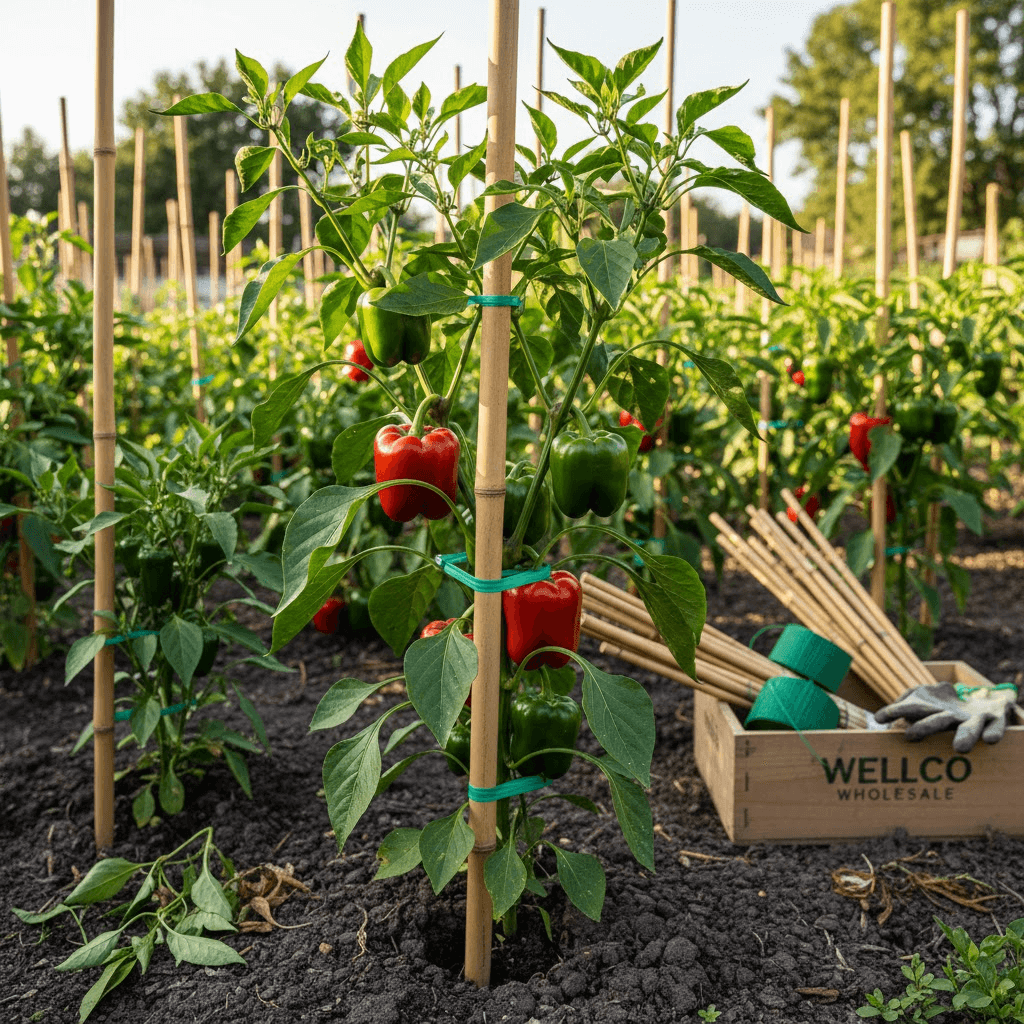 bamboo stakes for pepper plants