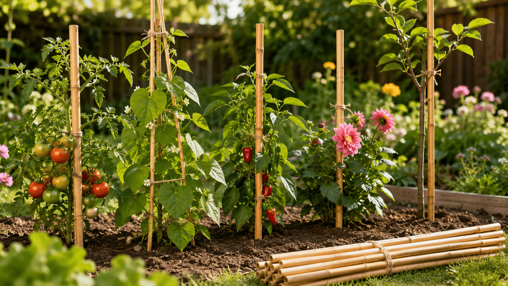 benefits of bamboo plant stakes