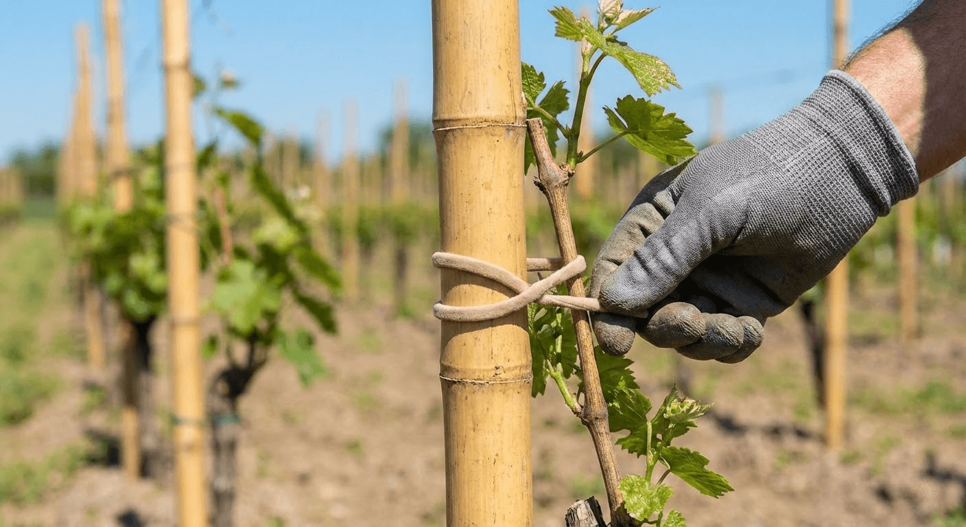 big bamboo stake for grape vine