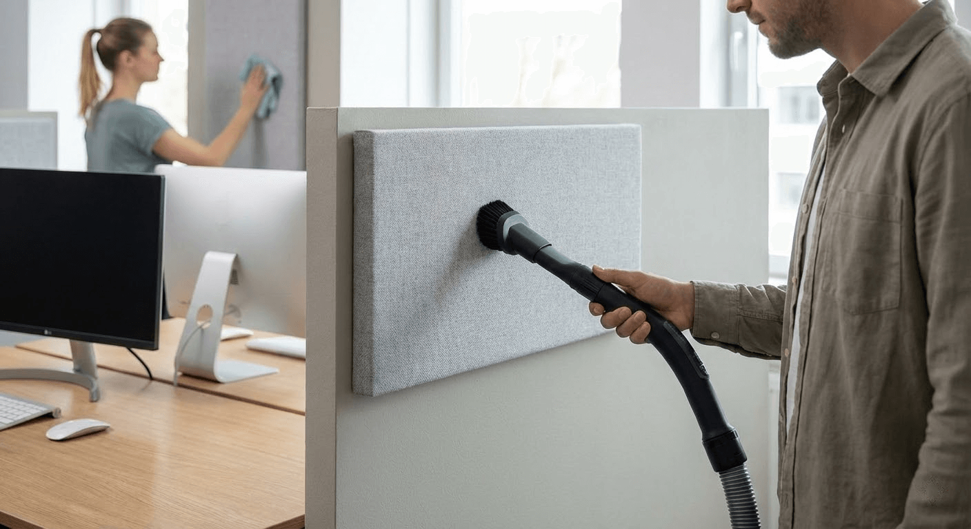 how to clean acoustic wall panels