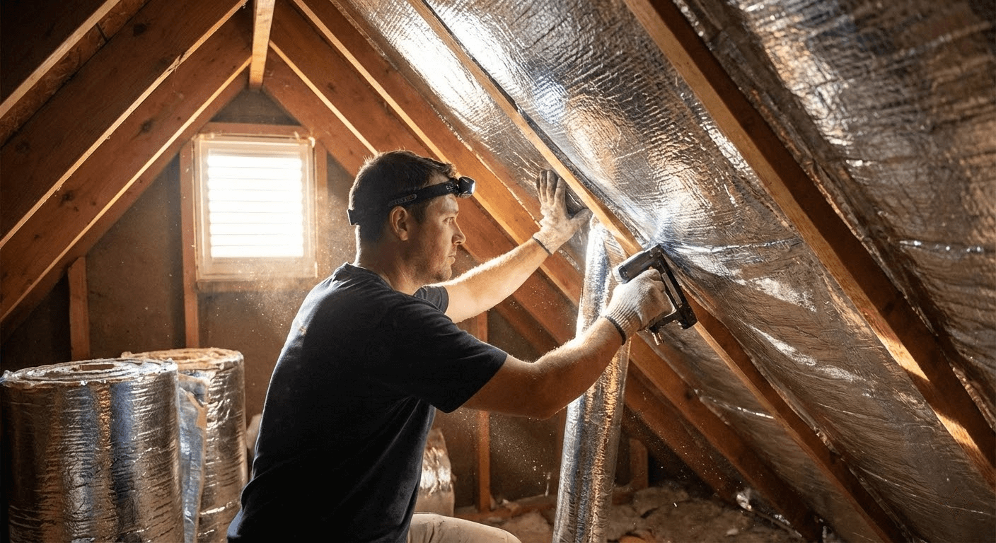 radiant barrier attic foil reflective insulation