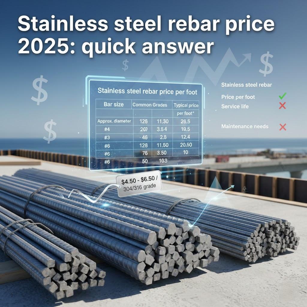 Stainless Steel Rebar Price