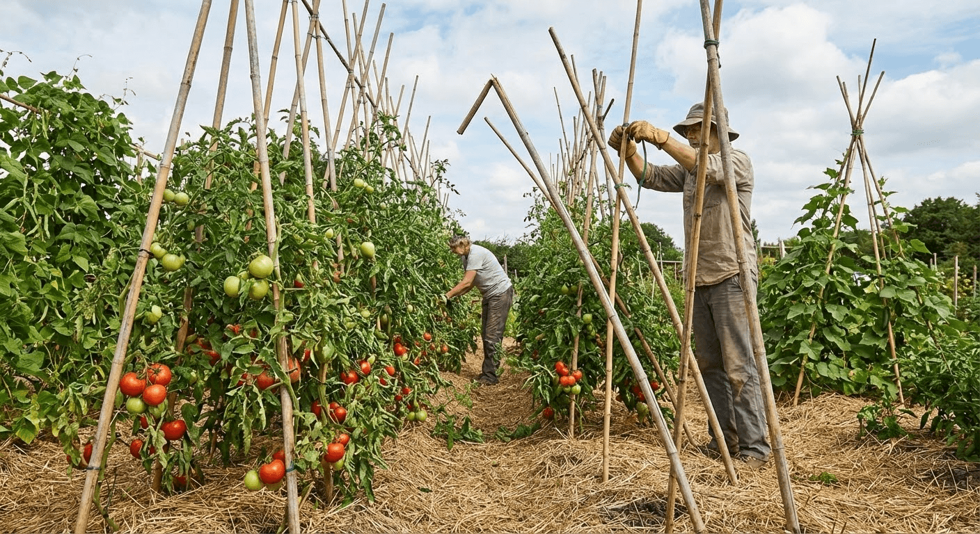 tall bamboo garden stakes