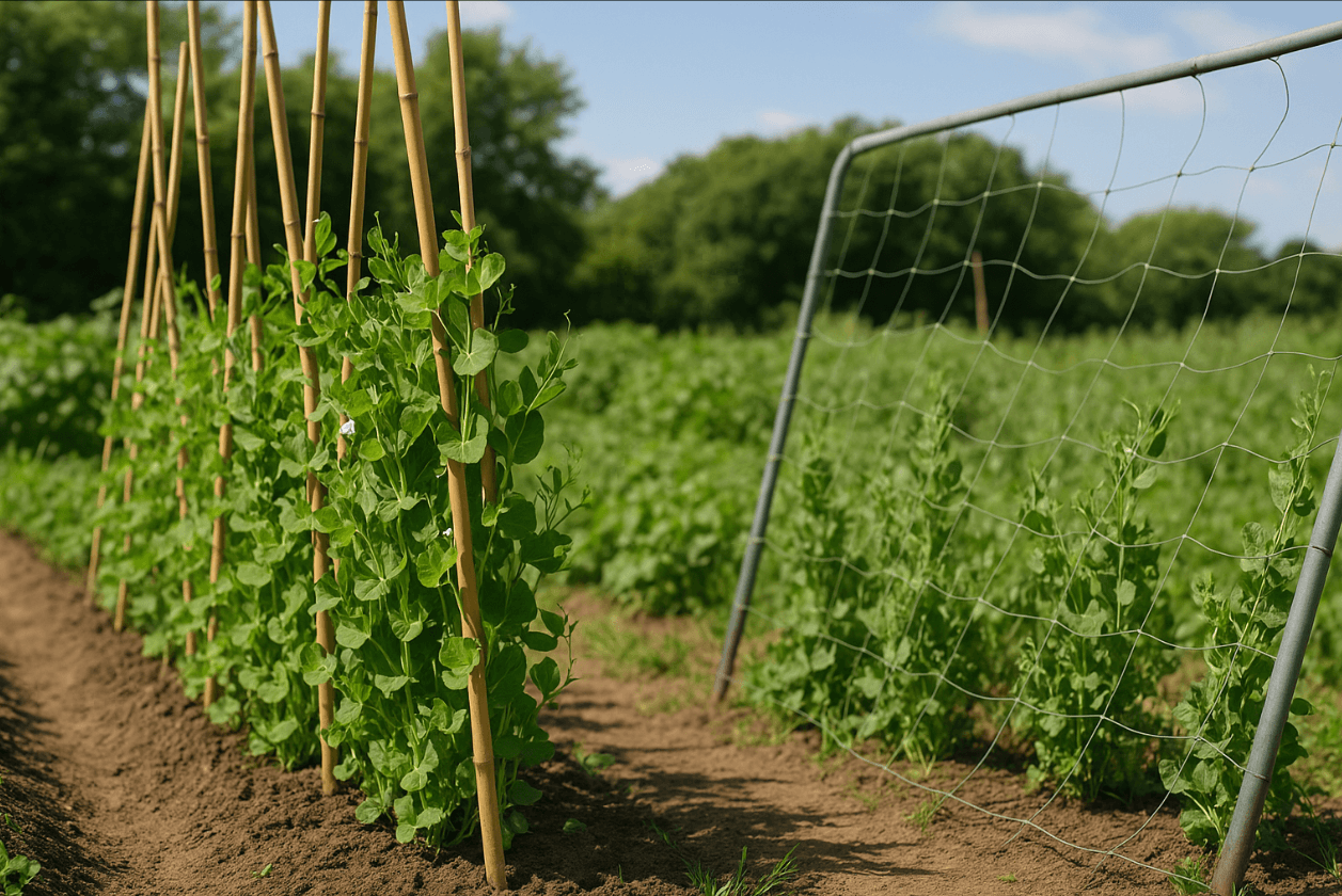 bamboo stakes for peas