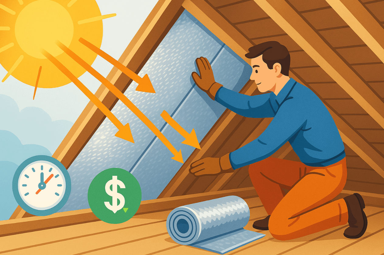 how to use reflective foil insulation