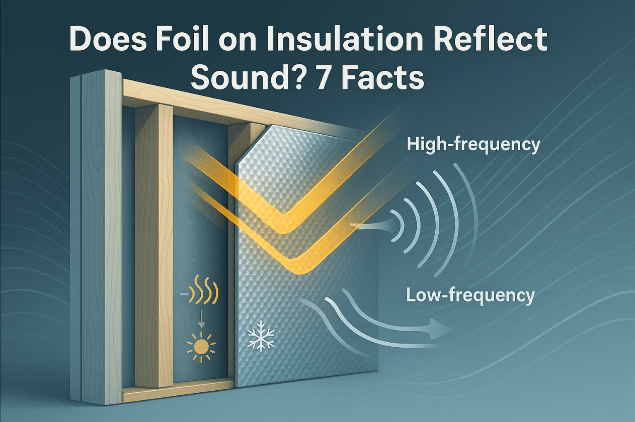 does foil on insulation reflect sound