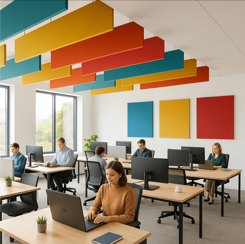 acoustic panels absorb sound