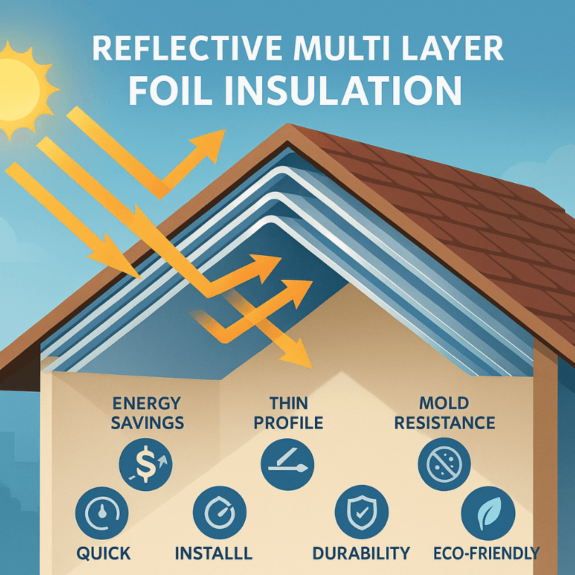 reflective multi layer foil insulation