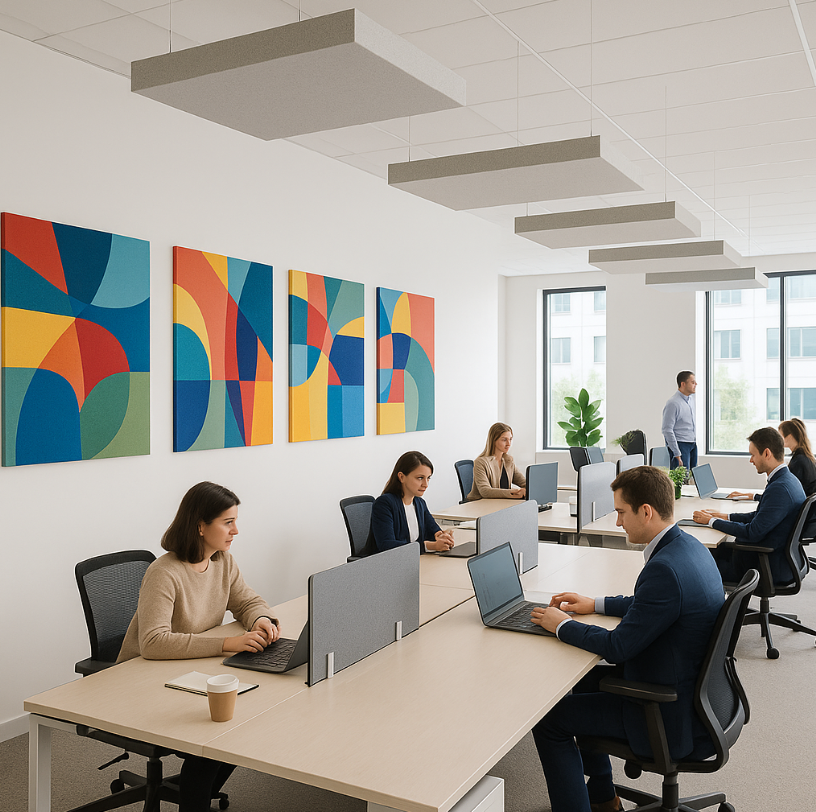 sound absorbing acoustic art panels