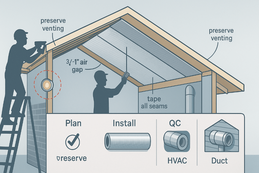 reflective foil insulation installation