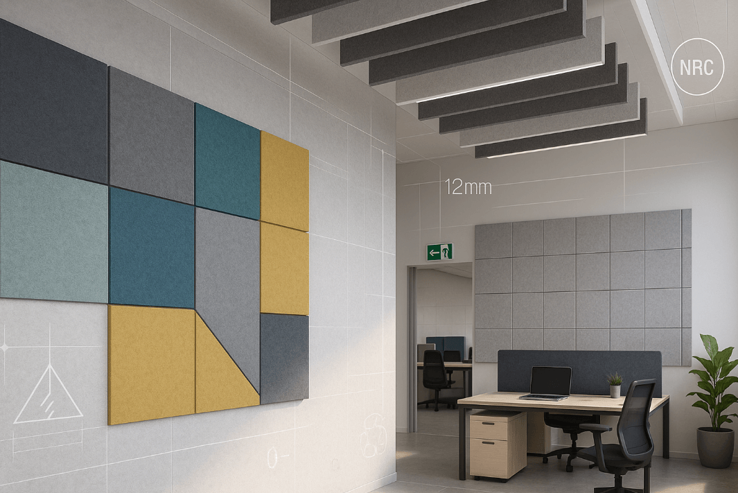 customized sound absorbing felt acoustic panel
