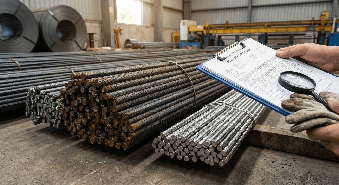 what steel is rebar made of