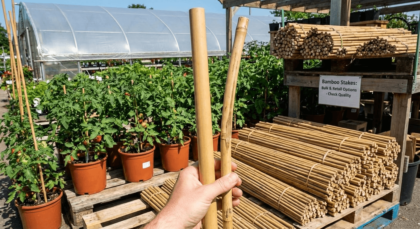 where to buy bamboo stakes for garden