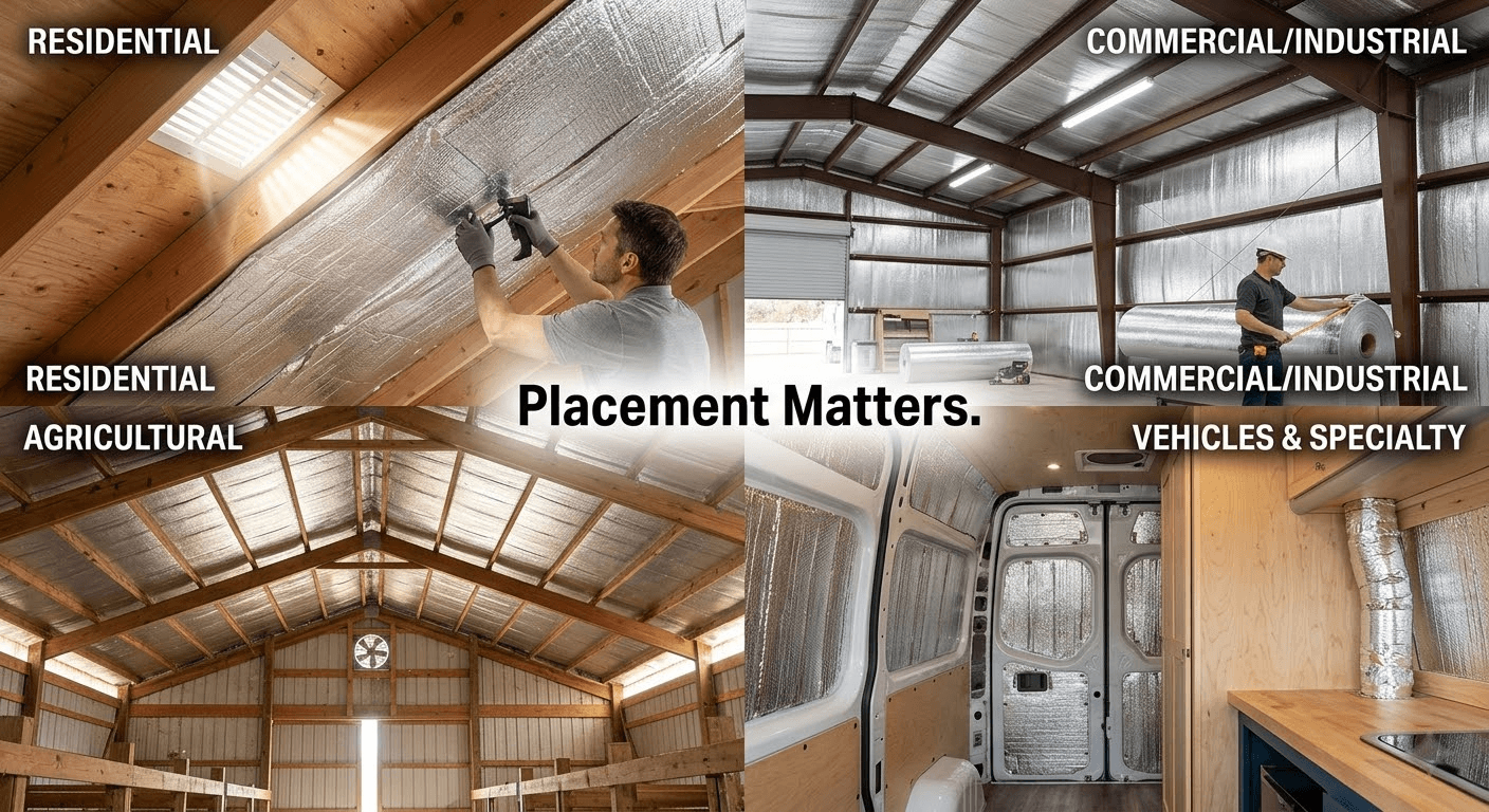 Where to Use Reflective Insulation