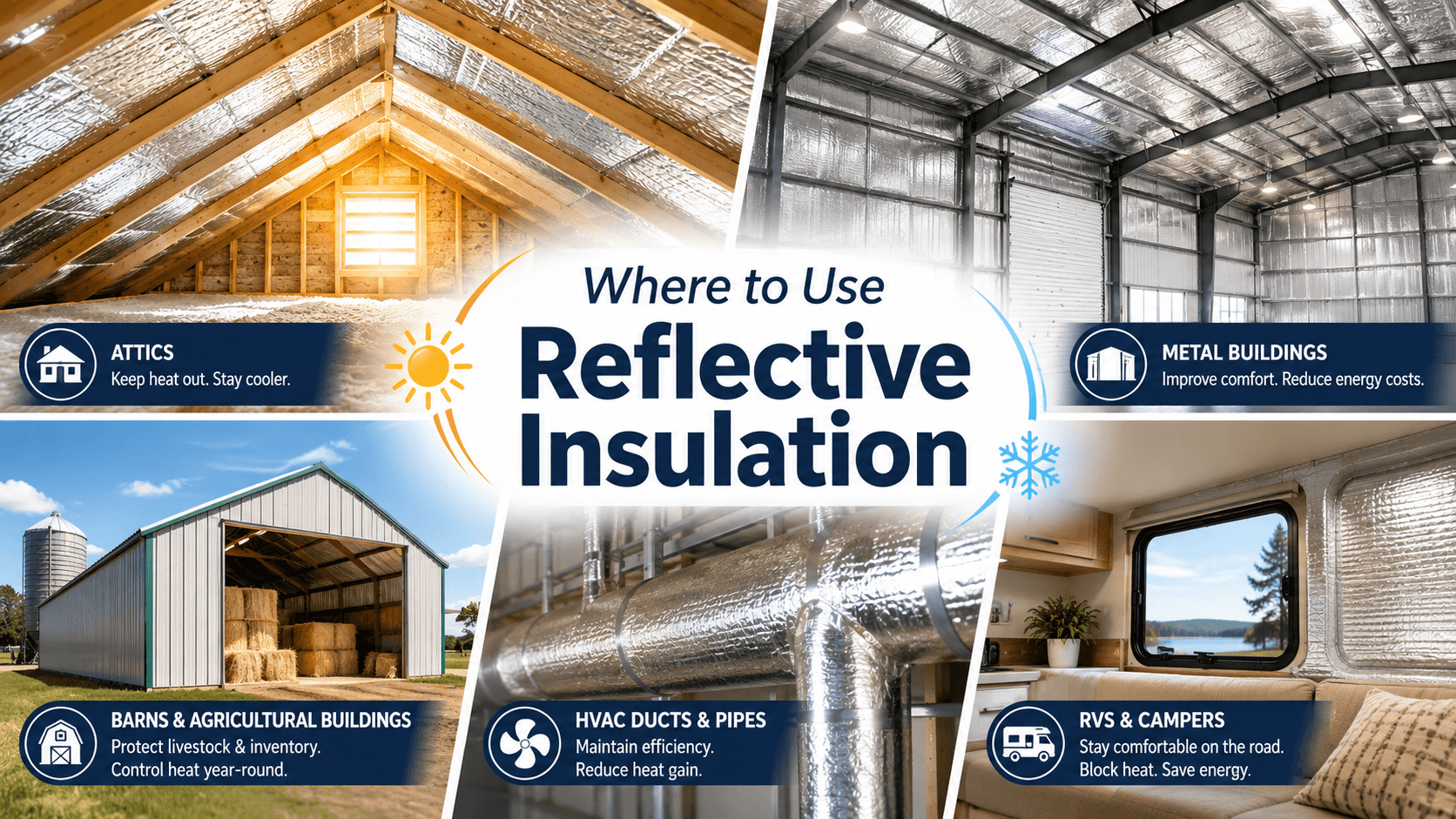 Where to Use Reflective Insulation