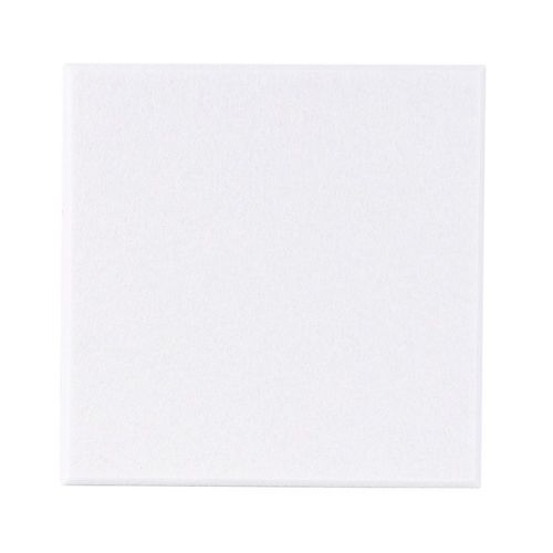 0.4 in. x 9 in. x 9 in. Fabric Square Self-Adhesive Sound Absorbing Acoustic Panels in White 12-Pack