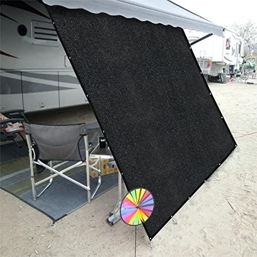 RV Awning Shade with 90% Privacy Screen Free Kit 10' x 20', Black