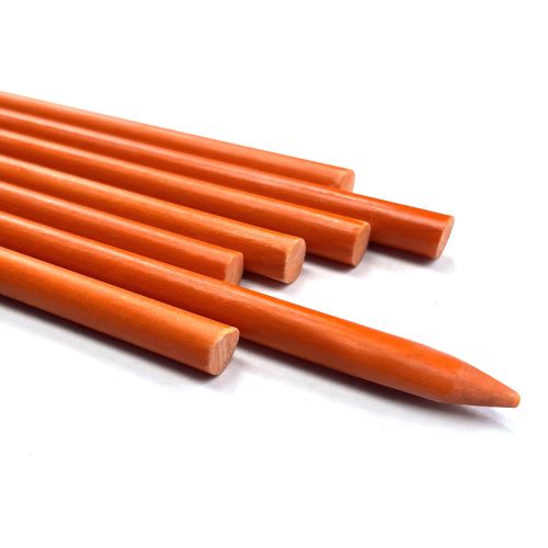 1/4'' x 4' tall, 100pcs, Orange, FRP Plant Stake