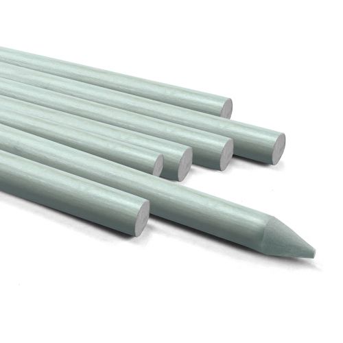 1/5'' x 40'' tall, 100pcs, White, FRP Plant Stake