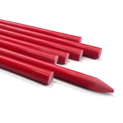 5/16'' x 6' tall, 100pcs, Red, FRP Plant Stake