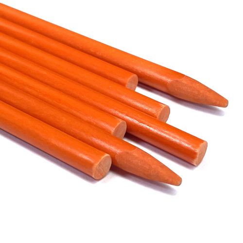 1/4'' x 3' tall, 100pcs, Orange, FRP Plant Stake