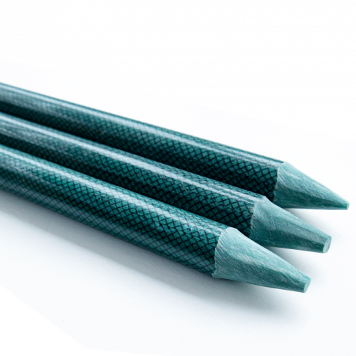 Fiber Stakes 1/2''x 5', 40pcs, Blue Green, With Grid Veil