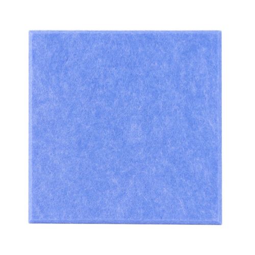 0.4 in. x 9 in. x 9 in. Fabric Square Self-Adhesive Sound Absorbing Acoustic Panels in Blue 12-Pack