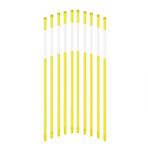 Diameter 7.9mm Solid Snow Pole Yellow, 1.22m, Set of 50