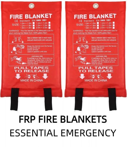 Fiberglass Fire Blankets Essential Emergency Home Emergency  1.5m x1.5m