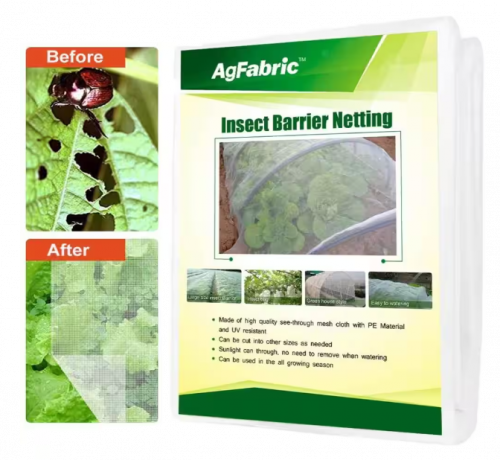 White Insect Barrier Netting for Garden Plants-8x10ft