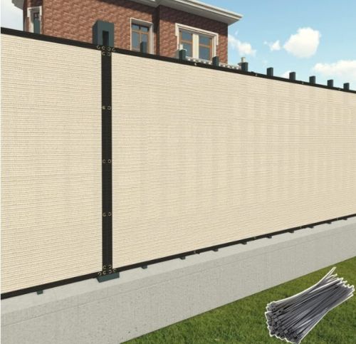 90% Beige Privacy Fence Screen, 4*50 ft