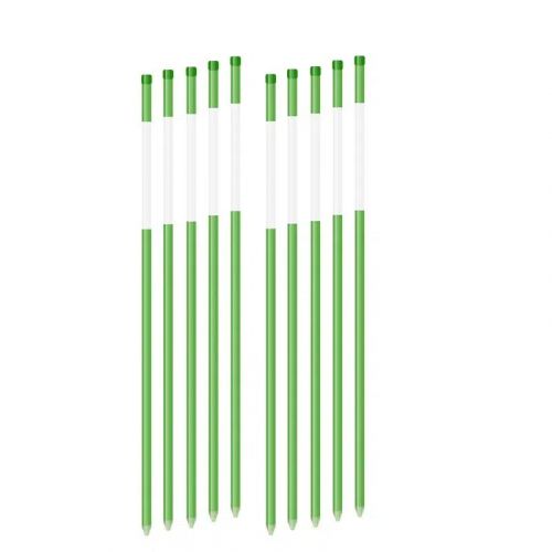 7.9mm Diameter Solid Snow Pole, Green, 1.22m, Set of 10