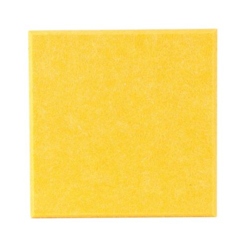 0.4 in. x 9 in. x 9 in. Fabric Square Self-Adhesive Sound Absorbing Acoustic Panels in Yellow 12-Pack