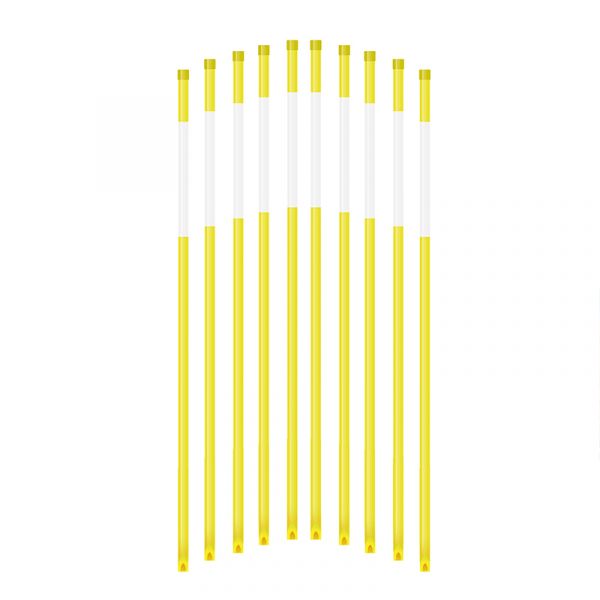 1/4 inch for Visibility when Plowing Road Pack of 100 Walkway Stakes 48 inches 