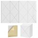 0.4 in. x 12 in. x 12 in. Fabric Square Self-Adhesive Sound Absorbing Acoustic Panels in White 12-Pack