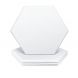 0.4 in. x 14 in. x 12 in. Fabric Hexagon Self-Adhesive Sound Absorbing Acoustic Panels in White 12-Pack