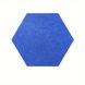 0.4 in. x 11.5 in. x 10 in. Fabric Hexagon Self-Adhesive Sound Absorbing Acoustic Panels in Blue 12-Pack