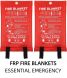 Fiberglass Fire Blankets Essential Emergency Home Emergency  1.5m x1.5m