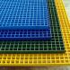 Fiberglass Molded Grating, 1.5"x1.5"x1", 2'x2', Green