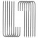 J Steel Rebar, 0.4x12 in, 8pack, Silver
