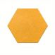 0.4 in. x 11.5 in. x 10 in. Fabric Hexagon Self-Adhesive Sound Absorbing Acoustic Panels in Orange 12-Pack