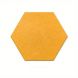 0.4 in. x 11.5 in. x 10 in. Fabric Hexagon Self-Adhesive Sound Absorbing Acoustic Panels in Orange 12-Pack