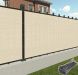 90% Beige Privacy Fence Screen, 4*12 ft