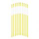 Snow Marker,5/16" Hollow Tube，2 Reflective Films,4ft,Yellow,20pcs