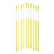 Snow Marker,5/16" Hollow Tube，2 Reflective Films,4ft,Yellow,20pcs