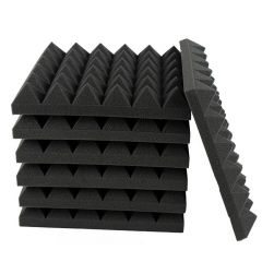 3 in. x 12 in. x 12 in. Sound Absorbing Panels Noise Absorbing Foam for Recording Studio 12-Pack